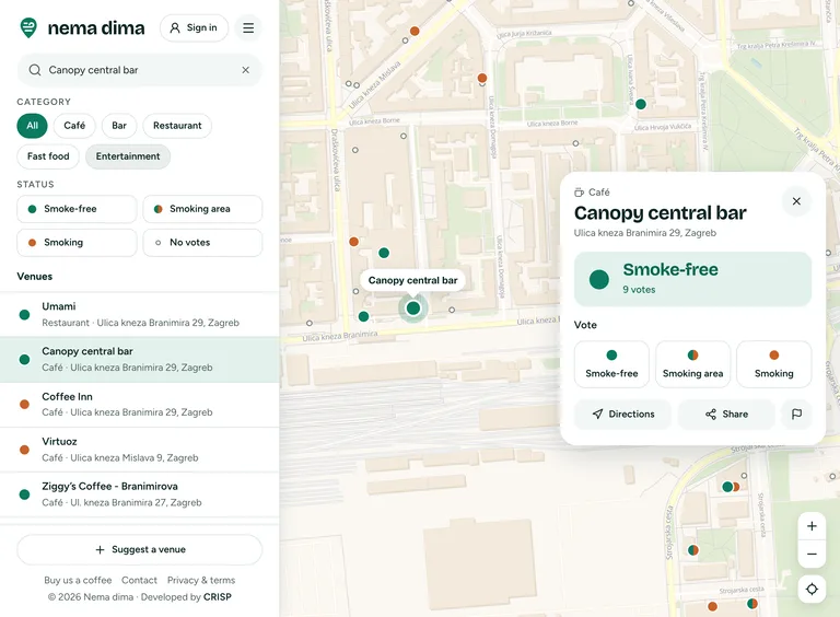 Nema dima app screenshot 3